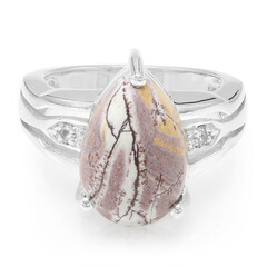 Anillo en plata con Jaspe Sonoran dendritas