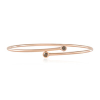 Brazalete en plata con Diamante marrón VS1