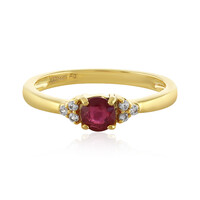 Anillo en plata con Rubí de Madagascar