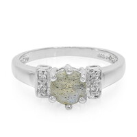 Anillo en plata con Espectrolita