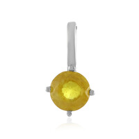 Colgante en plata con Zafiro amarillo de Madagascar