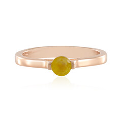 Anillo en plata con Zafiro amarillo de Madagascar