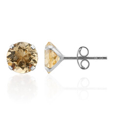 Pendientes en plata con Citrino