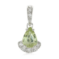 Colgante en plata con Turmalina cuprífera