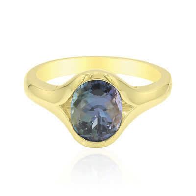 Anillo en oro con Tanzanita sin calentar