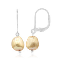 Pendientes en plata con Perla Freshwater (TPC)