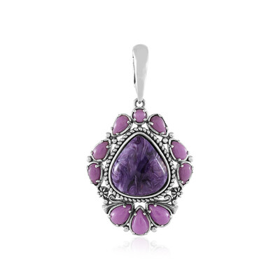 Colgante en plata con Charoita (Desert Chic)