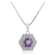 Collar en plata con Amatista