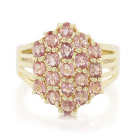 Anillo en oro con Zafiro Padparascha no calentado