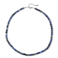 Collar en plata con Dumortierita