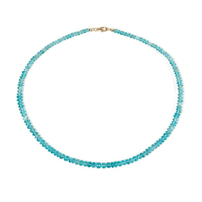 Collar en oro con Apatita azul
