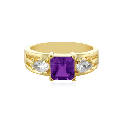 Anillo en plata con Amatista de Uruguay