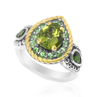 Anillo en plata con Peridoto
