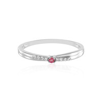 Anillo en plata con Turmalina rosa
