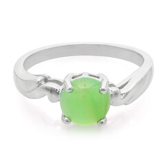 Anillo en plata con Crisoprasa imperial