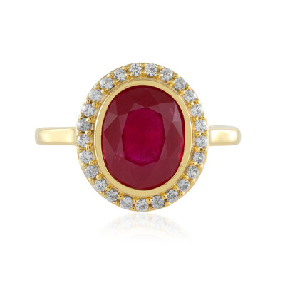 Anillo en plata con Rubí de Madagascar