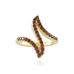 Anillo en plata con Zircón champán