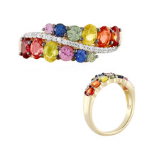 Anillo en oro con Zafiro naranja (Adela Gold)