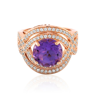 Anillo en plata con Amatista