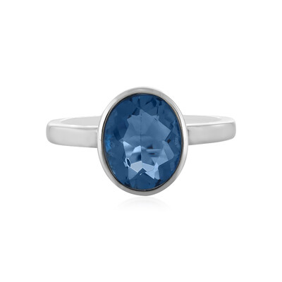 Anillo en plata con Fluorita de color cambiante