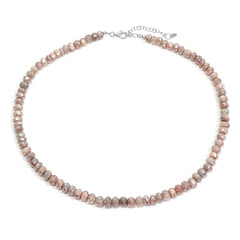 Collar en plata con Piedra de luna mística