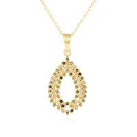 Collar en plata con Diamante azul I3