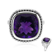 Anillo en plata con Amatista de Marruecos