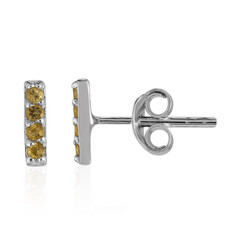 Pendientes en plata con Citrino