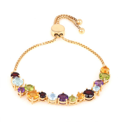 Brazalete en plata con Amatista de Zambia