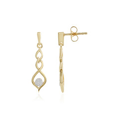 Pendientes en plata con Diamante I2 (J)