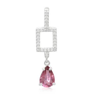 Colgante en plata con Turmalina cuprífera rosa