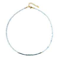 Collar en plata con Aguamarina