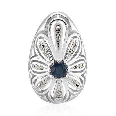 Colgante en plata con Zafiro azul (Annette classic)