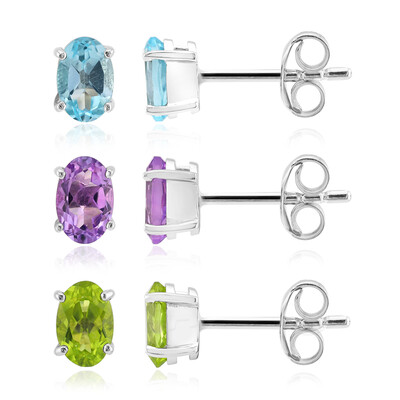 Pendientes en plata con Amatista