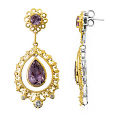 Pendientes en plata con Amatista Rosa de Francia (Dallas Prince Designs)