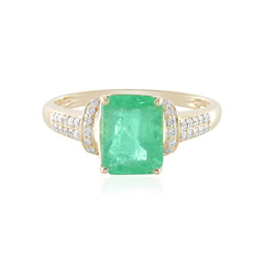 Anillo en oro con Esmeralda de Rusia (AMAYANI)