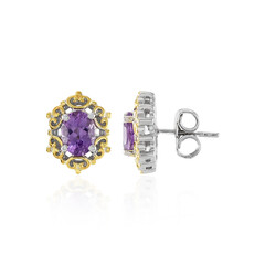 Pendientes en plata con Amatista Rosa de Francia (Dallas Prince Designs)