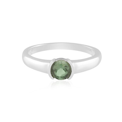 Anillo en plata con Apatita Cromada