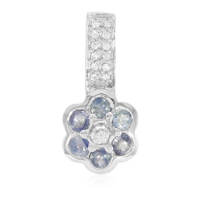 Colgante en plata con Zafiro de Tanzania