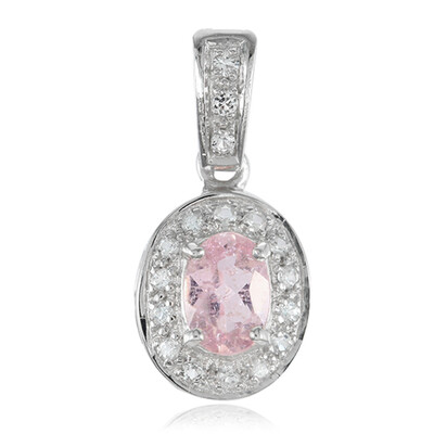 Colgante en plata con Turmalina cuprífera rosa