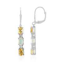 Pendientes en plata con Citrino