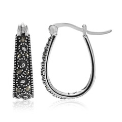 Pendientes en plata con Marcasita