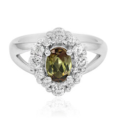 Anillo en plata con Andalucita