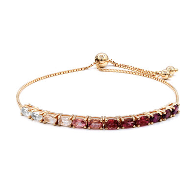 Brazalete en plata con Rodolita