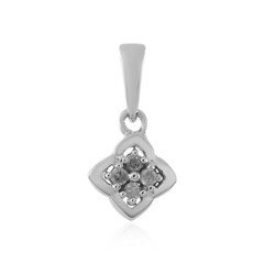 Colgante en plata con I1 (I) Diamante