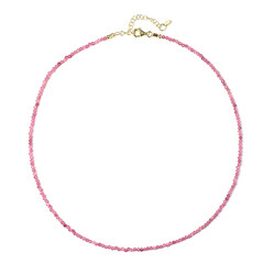 Collar en plata con Turmalina rosa