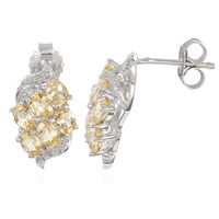 Pendientes en plata con Topacio imperial