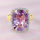 Anillo en plata con Amatista Rosa de Francia
