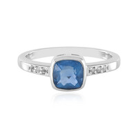 Anillo en plata con Fluorita de color cambiante