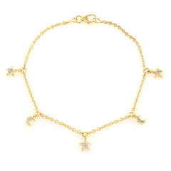 Brazalete en plata con Diamante I2 (I)